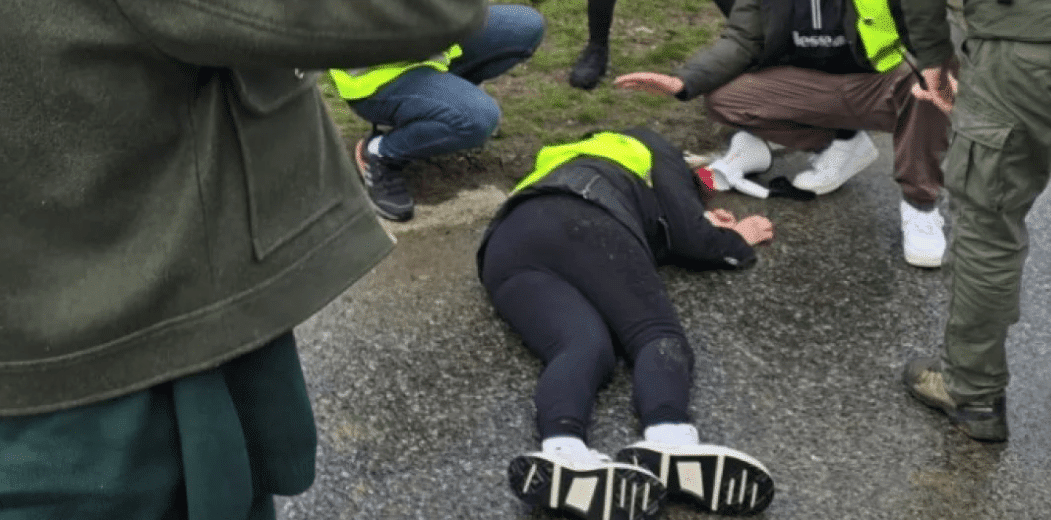 Video: At the protests in Serbia, a student was hit by a car again, the driver was stopped by protesters