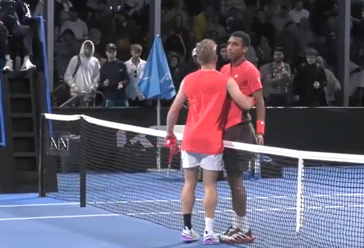 An unusual situation at the Australian Open