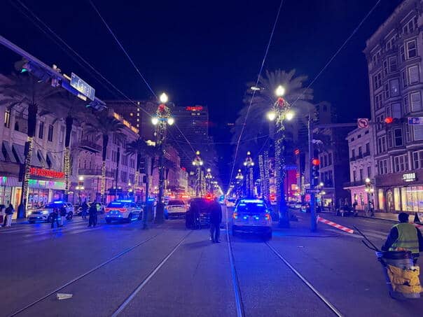 He drove his car into a crowd of people in New Orleans, there are dead