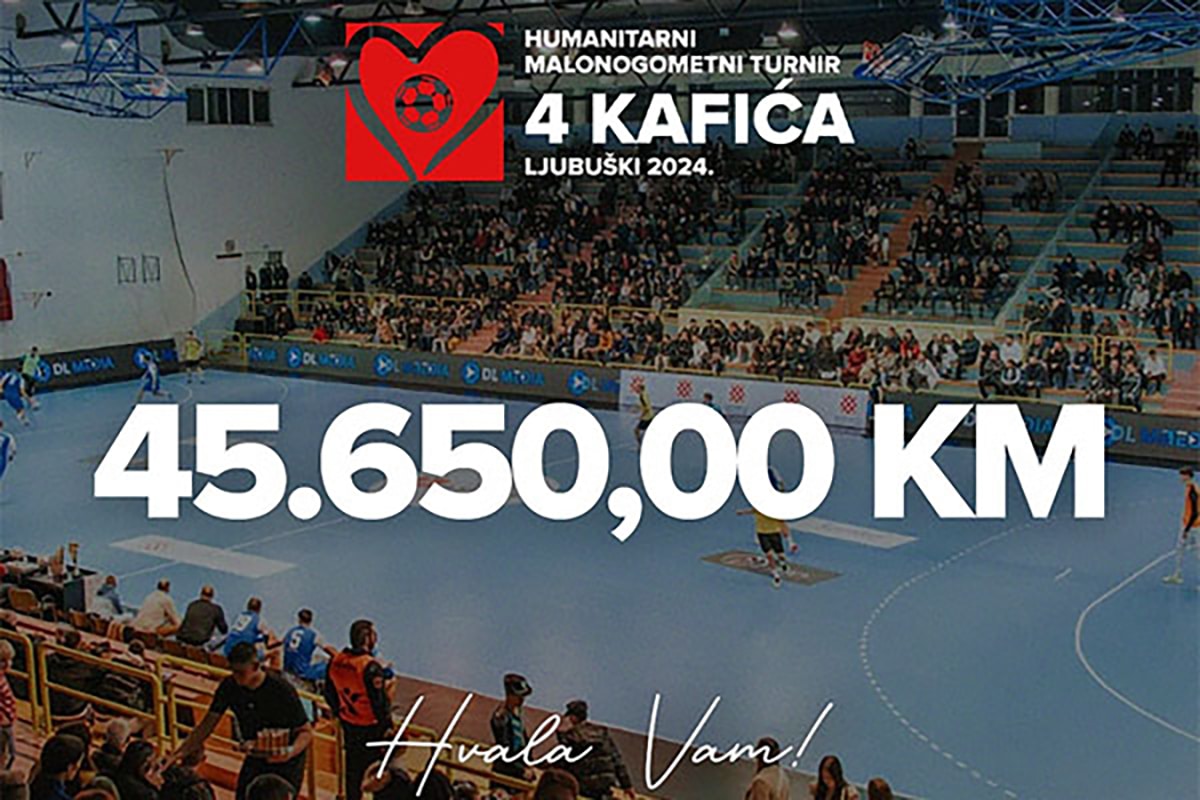 Ljubuški: An incredible 45,650 KM was collected at the “4 Cafes” tournament