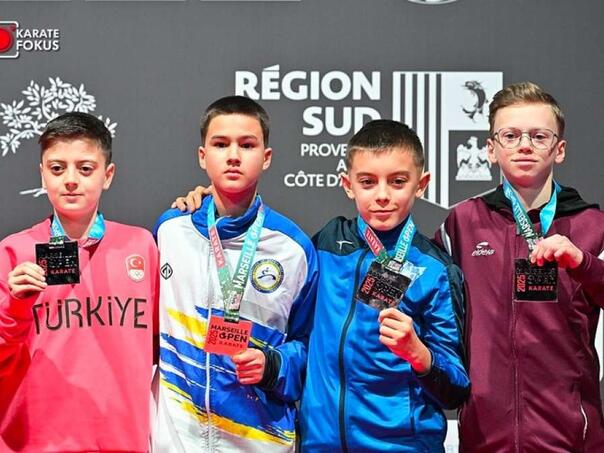 Members of the Champion Karate Club won three golds and a silver at the Marseille Open tournament