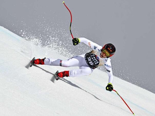 Elvedina Muzaferia is skiing today, we follow her from 11:15 am