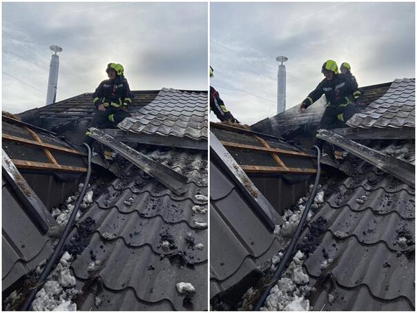 Drama in Banja Luka: Fire on the roof of a family house, put out for two hours