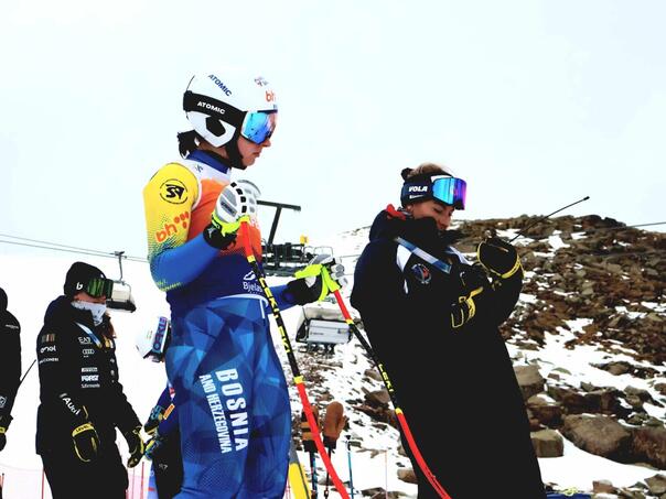 Elvedina Muzaferia completed the first training in St. To Anton, on the track for the weekend
