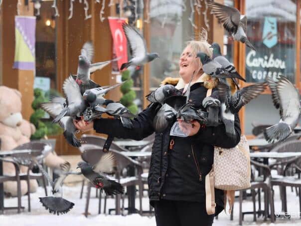 PHOTO / Sarajevo today as a big ice rink: Walking as an Olympic discipline