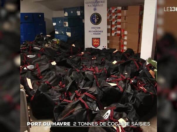 French police seized more than two tons of cocaine
