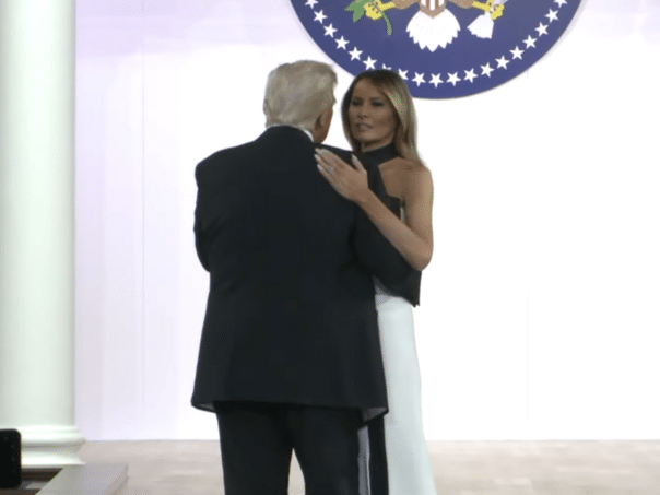Donald and Melania Trump Inaugural Ball