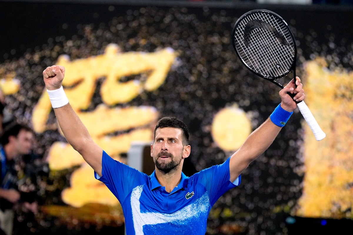 Djokovic after a spectacular turnaround in the semifinals of the Australian Open
