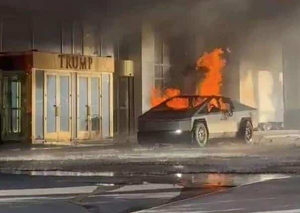 Tesla Cybertruck exploded in front of Trump’s hotel in Las Vegas, announced Musk