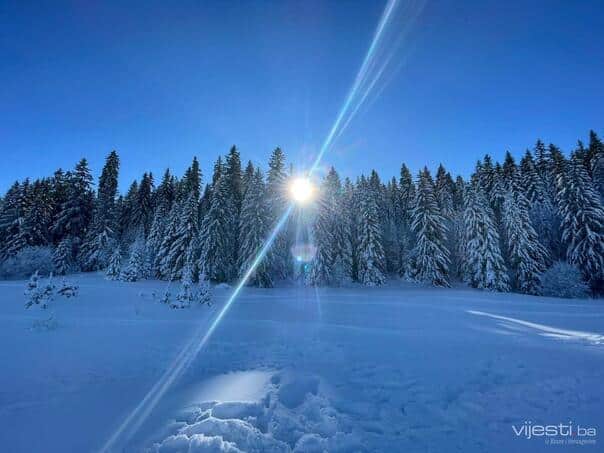 New snowfall in Bosnia today