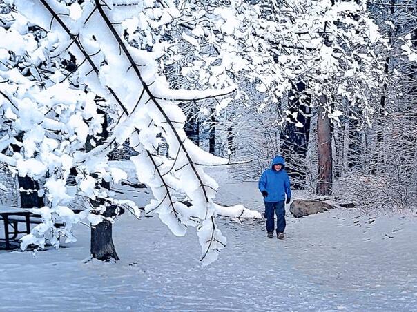Fires are raging in one part of the US, and a snowstorm is in the other