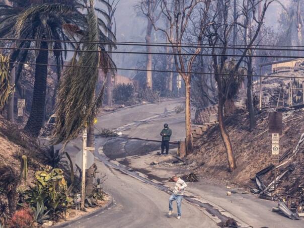 A curfew was introduced in Los Angeles due to robberies due to the evacuation of the population