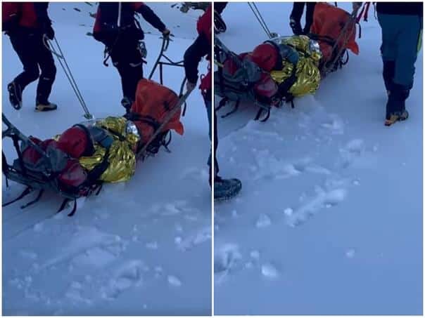 Video: GSS in action on Visočica, mountaineer rescued from deep snow