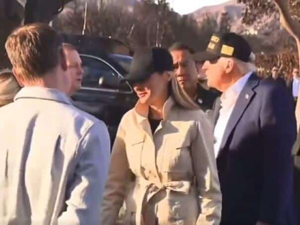 Video: Cameras record Melania Trump talking to a woman in our language