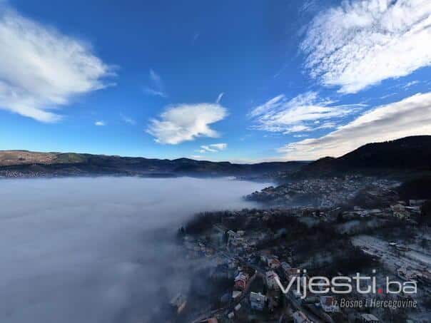 Winter day in BiH: Sun, fog and temperatures down to -14 degrees!
