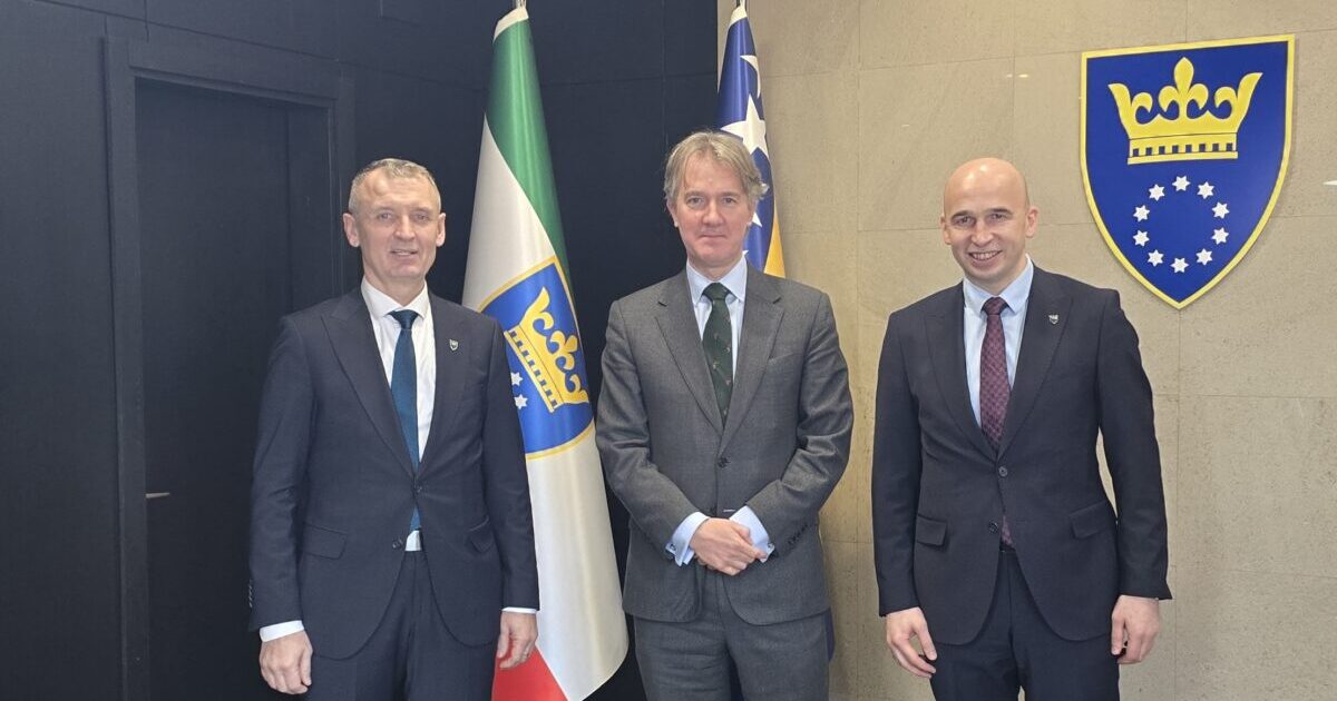 Ambassador Julian Reilly spoke with Prime Minister Nezira Pivić and the Chair of the Assembly of Ćazim Huskić