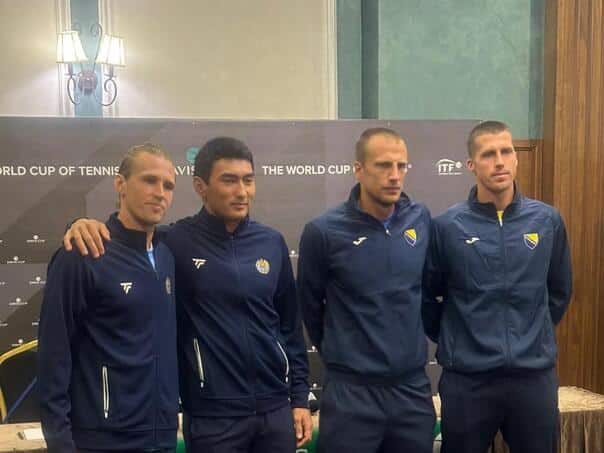 BiH reversed against Uzbekistan: Fatić and Basic celebrated in doubles
