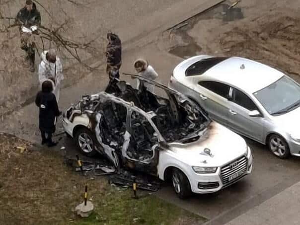 RSDI Director RS burning car
