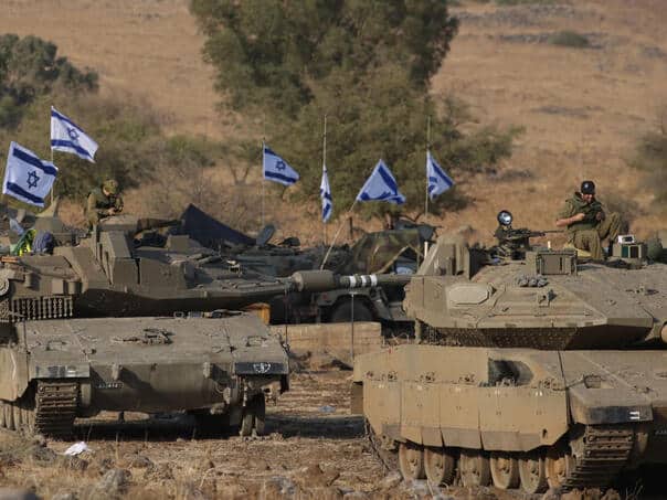 Israeli forces attempted to advance on the eastern Lebanese border