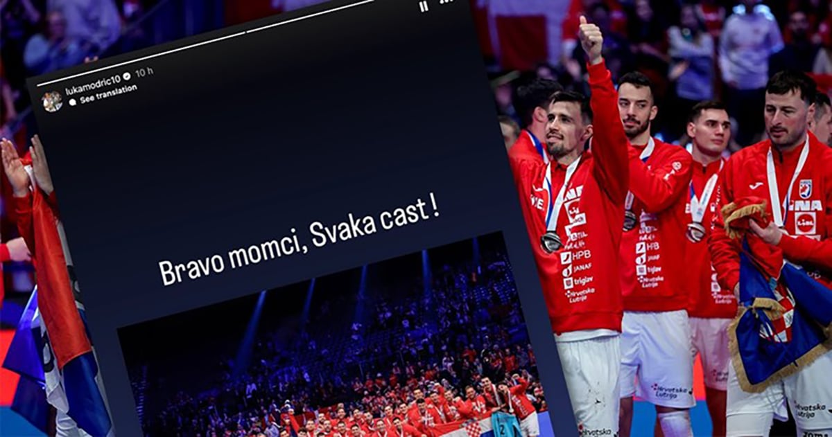 Modric on Instagram congratulated handball players, a special message sent to Duvnjak