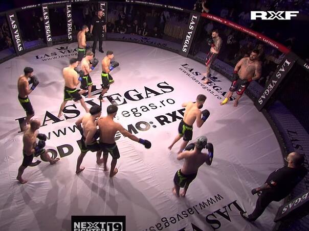 The most bizari mma fight ever: in two professionals let ten amateurs