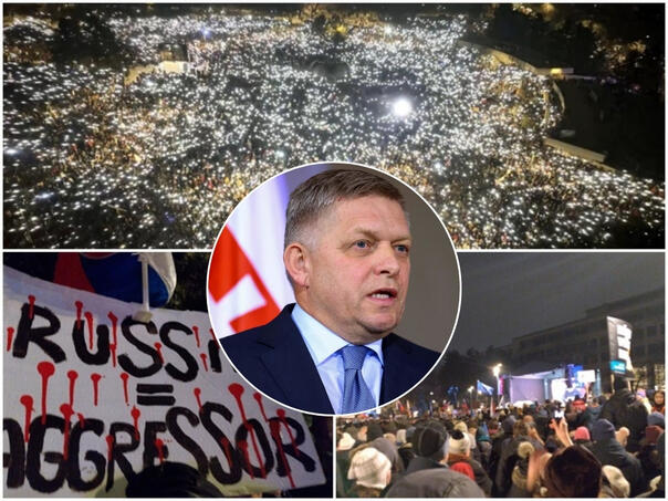 New protests against FICA Proruska politics: Slovakia is Europe!