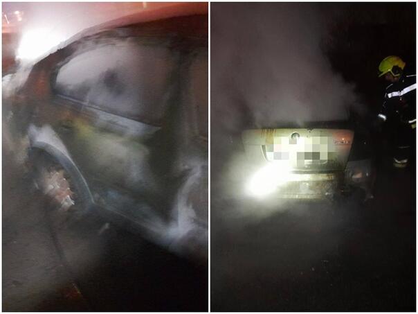 Fire swallowed a car in Banja Luka