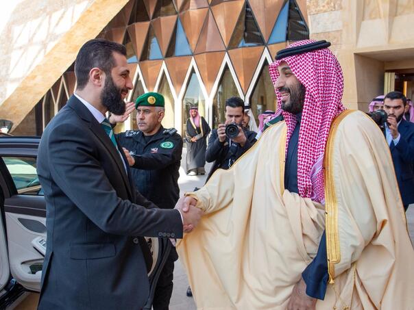Syrian Temporary President visits Saudi Arabia