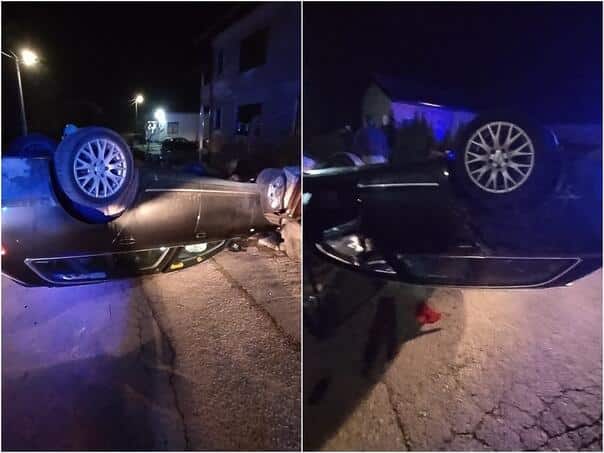 Heavy traffic accident in Prijedor, the vehicle ended on the roof