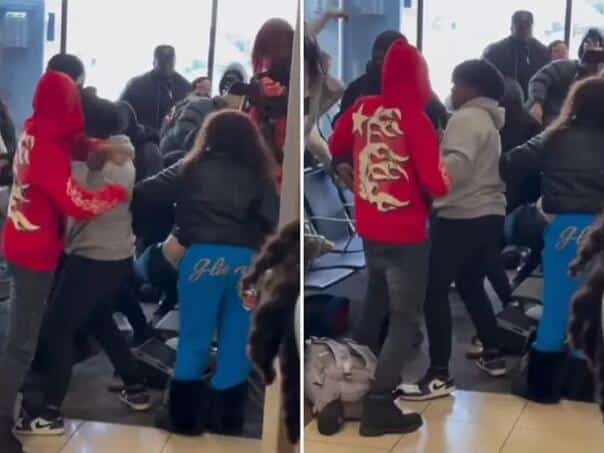 VIDEO: Mass fights at the airport in America