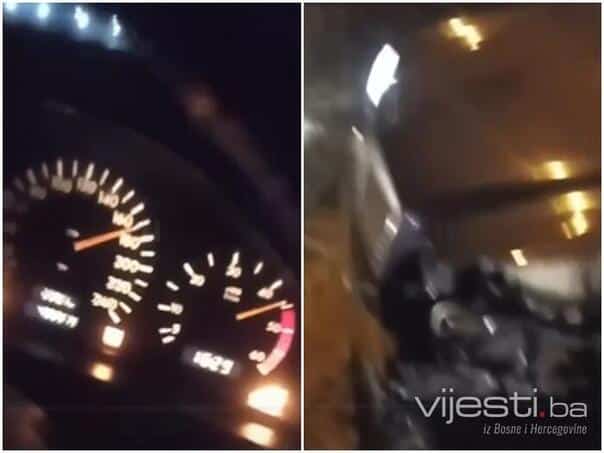 Video: The driver at Živinica Jurio 170 km / hi landed from the road, all passed live