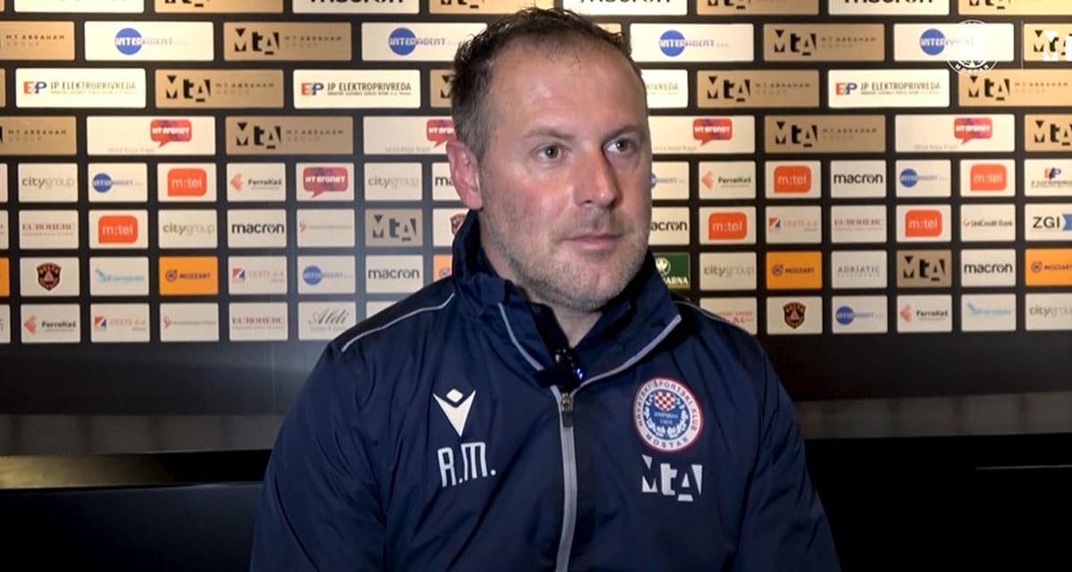 Romeo Mitrović Porse Trainer and HŠK Zrinjski broke up cooperation