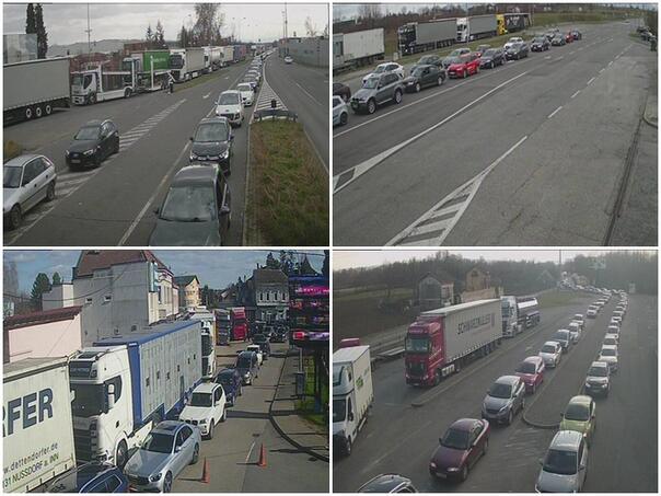 Long vehicle columns at the exit from BiH on several border crossings