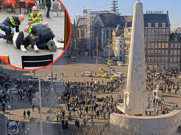 Chaos in Amsterdam: Attack with a knife on the square, at least five people wounded