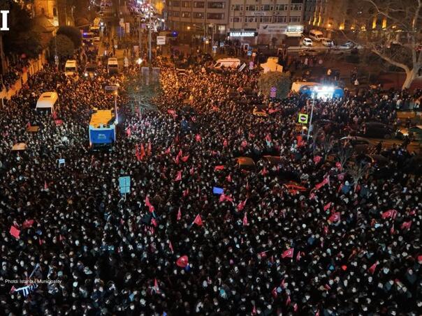 Thousands of citizens on Istanbul streets for detention of the mayor Imamaglu