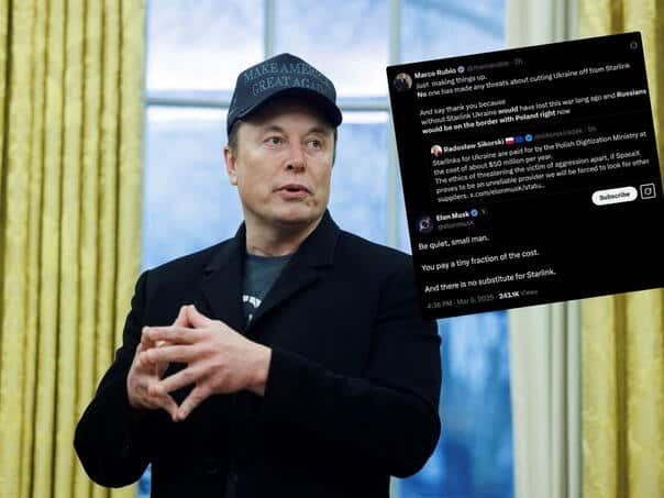 Musk and Rubio attacked the Polish Minister around Starlinka: “Be quiet, little man”