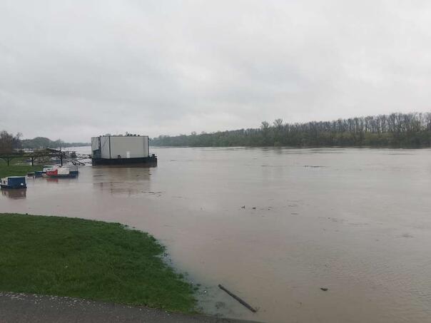 In the Brčko Naselje area of ​​Brka and Palanka flooded