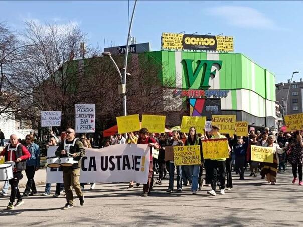 Protest in Zenica: A quiet walk, a set of institutions was announced for Friday