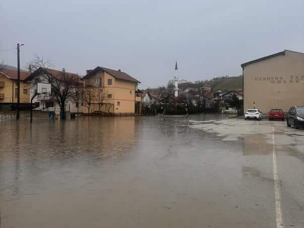 Abundant precipitation provoked numerous problems in Travnik, canceled classes in the elementary elementary school
