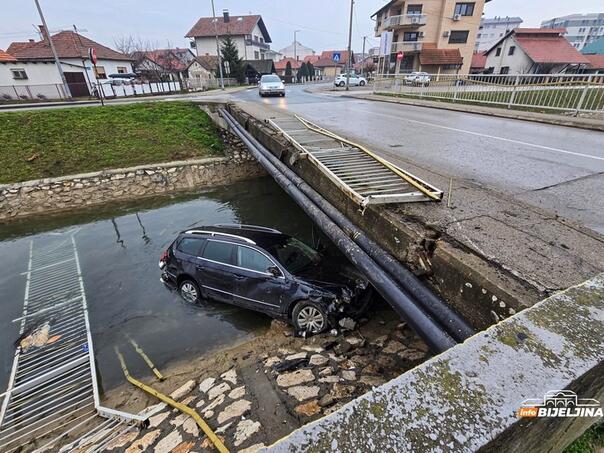 Bijeljina accident police announced: Driver under the influence of alcohol and cocaine finished in the channel