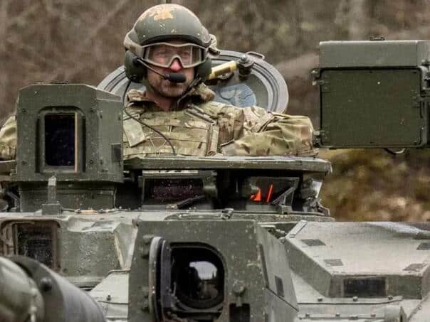 Prince William sent a powerful message from a tank near the Russian border