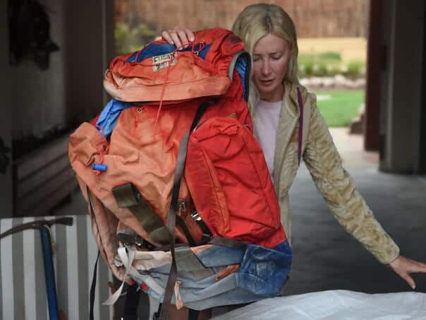 The Alpinist Backpack that was killed on the volcano 40 years ago found after melting ice