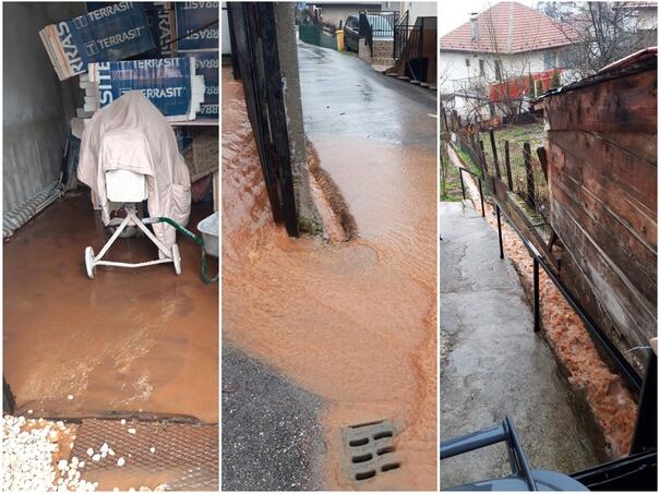 Water entered households in the Sarajevo settlement of Širokac, fear of landslides