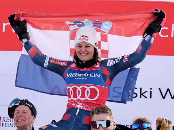 Zrinka Ljutić printed history: Won a small crystal globe in Slalom