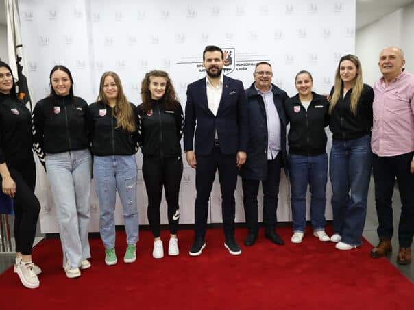 The Municipality of Ilidža organized a receipt for Ilidža handball players