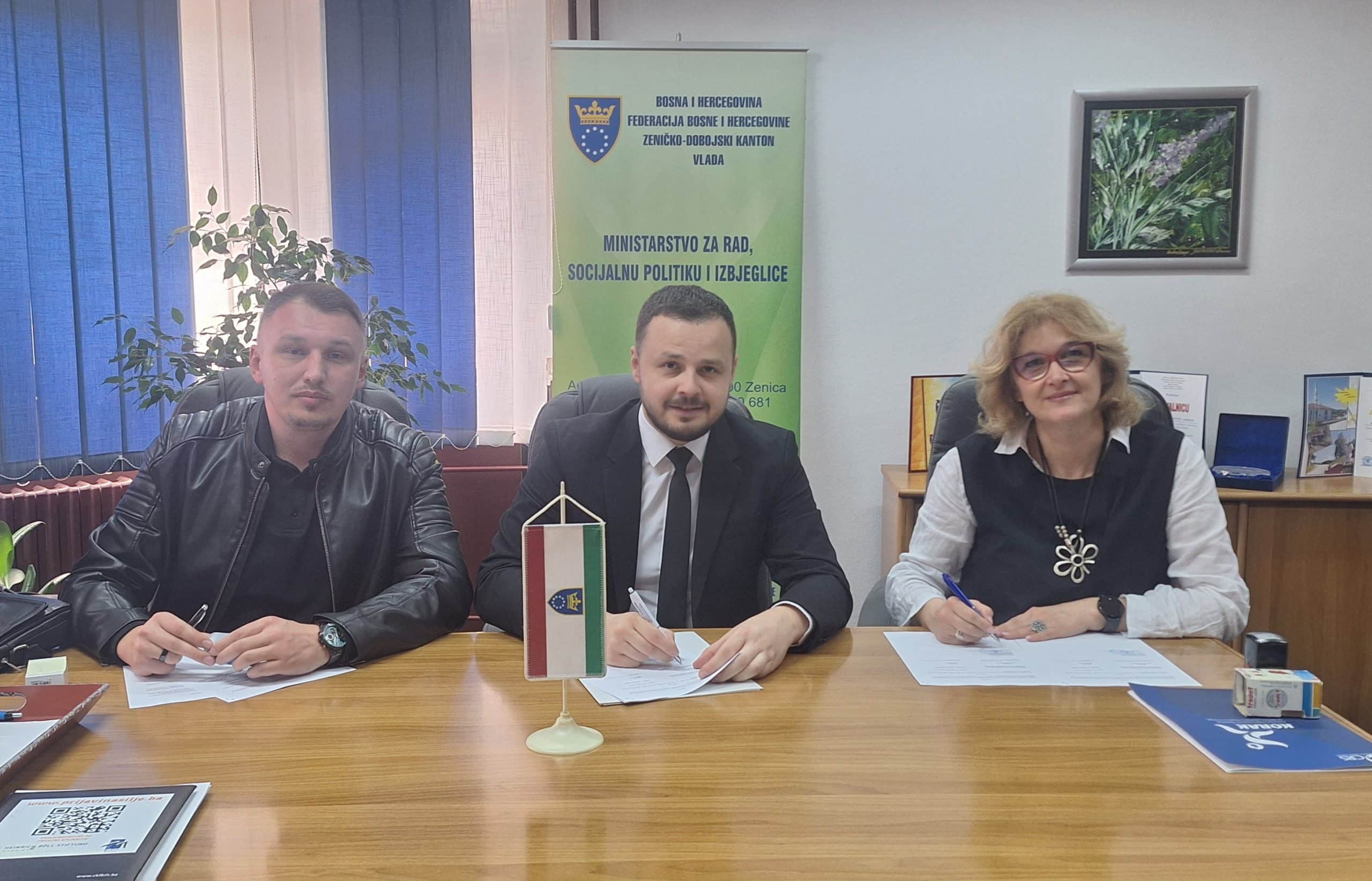 Memorandum on Support for young people without parental care in Zenica-Doboj Canton