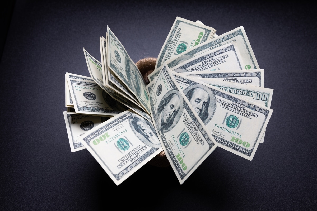 The dollar strengthened the first time of mid March
