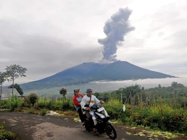 Erupted a volcano on Mount Marapi in Indonesia
