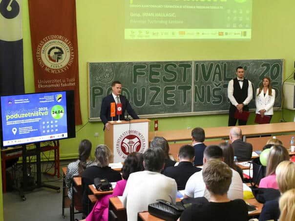 Halilagić told future entrepreneurs at the Entrepreneurship Festival: ‘You are Change’