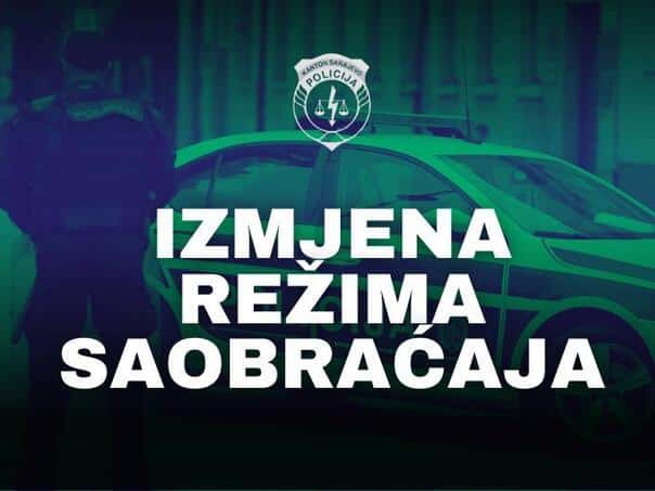 Modification of traffic regime during the match FK Sarajevo and HŠK Zrinjski